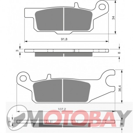 251 AD GOLDFREN brake pads