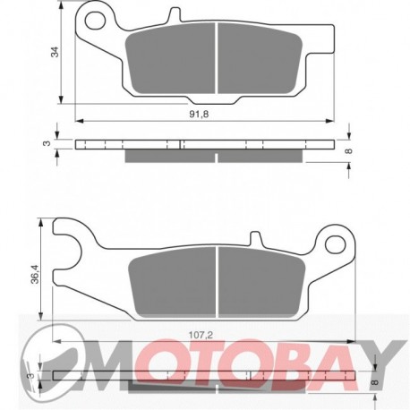 252 AD GOLDFREN brake pads