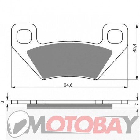 253 AD GOLDFREN brake pads