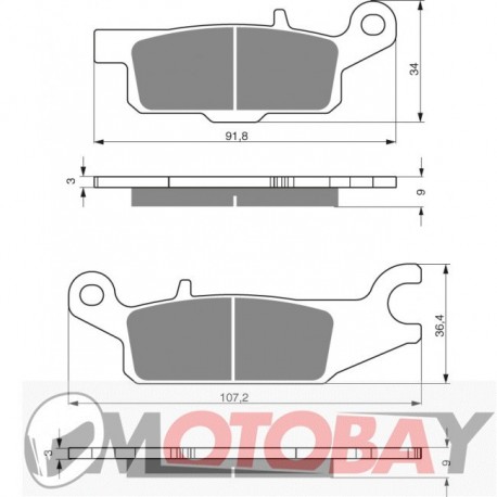 254 AD GOLDFREN brake pads