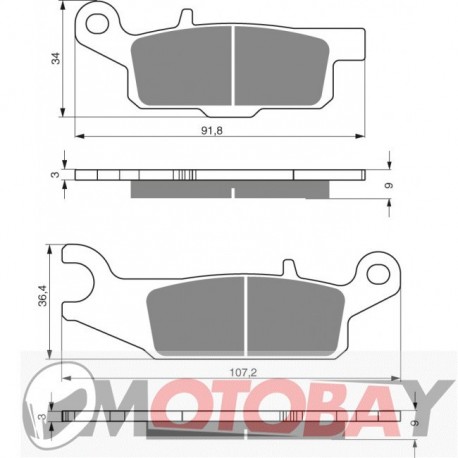 255 AD GOLDFREN brake pads