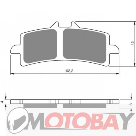 257 AD GOLDFREN brake pads