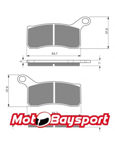 258 AD GOLDFREN brake pads