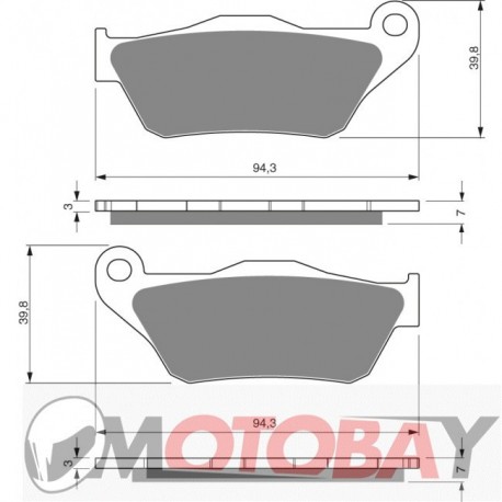 261 AD GOLDFREN brake pads