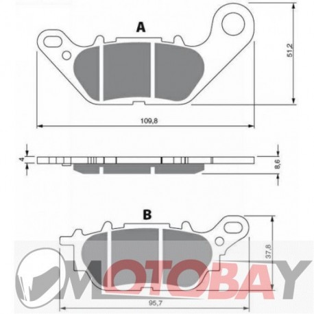 262 AD GOLDFREN brake pads