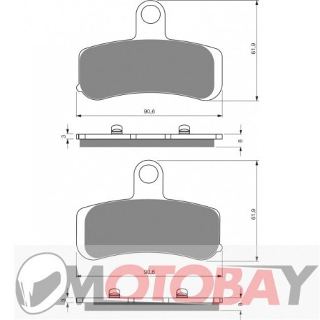 271 AD GOLDFREN brake pads