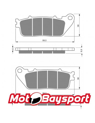 275 AD GOLDFREN brake pads