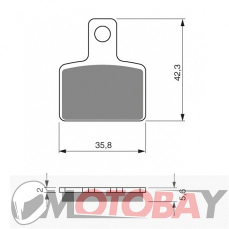 281 AD GOLDFREN brake pads