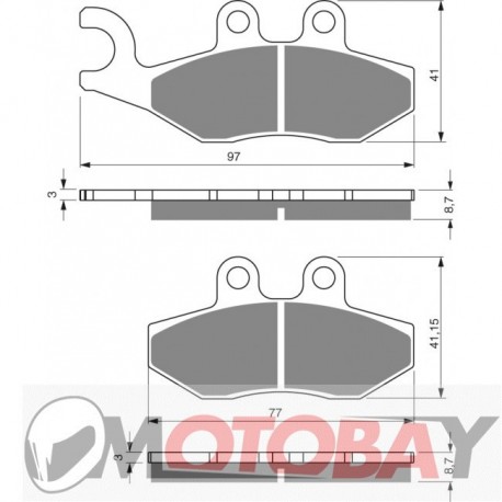 292 AD GOLDFREN brake pads