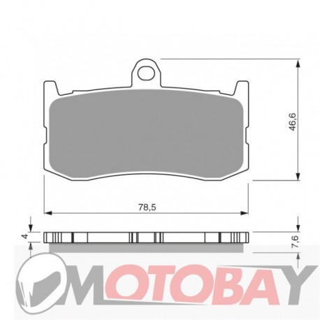 295 AD GOLDFREN brake pads