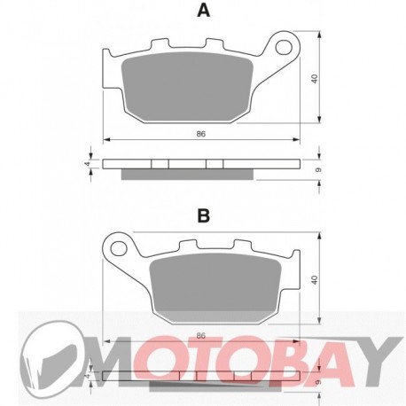 298 AD GOLDFREN brake pads