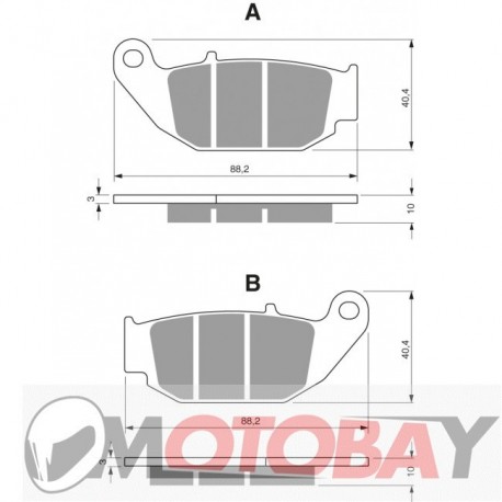 306 AD GOLDFREN brake pads