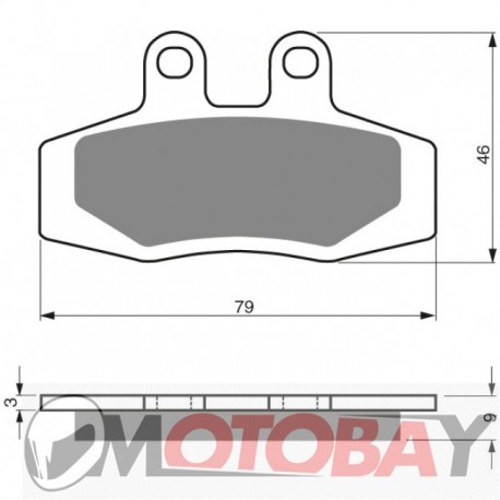 025 S3 GOLDFREN brake pads