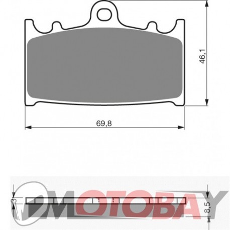 031 S3 GOLDFREN brake pads