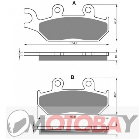 032 S3 GOLDFREN brake pads