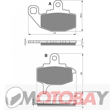 034 S3 GOLDFREN brake pads