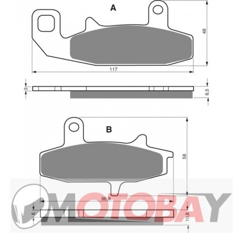 035 S3 GOLDFREN brake pads