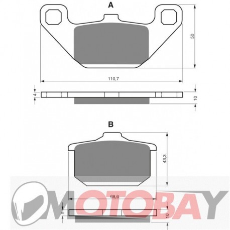 036 S3 GOLDFREN brake pads