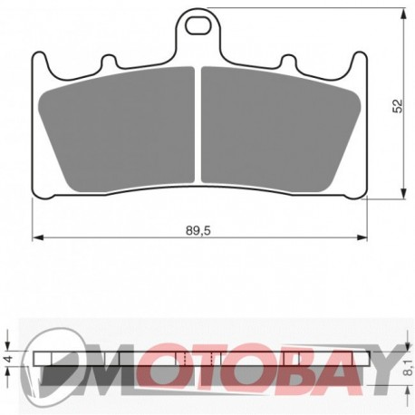 038 S3 GOLDFREN brake pads