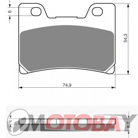 044 S3 GOLDFREN brake pads