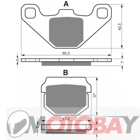 046 S3 GOLDFREN brake pads