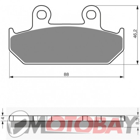 050 S3 GOLDFREN brake pads