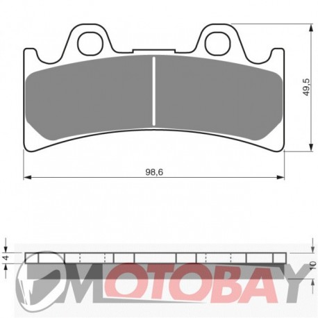 052 S3 GOLDFREN brake pads