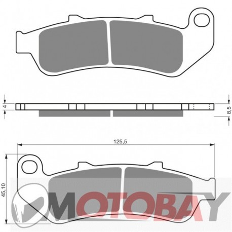 054 S3 GOLDFREN brake pads