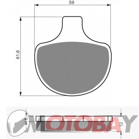 055 S3 GOLDFREN brake pads