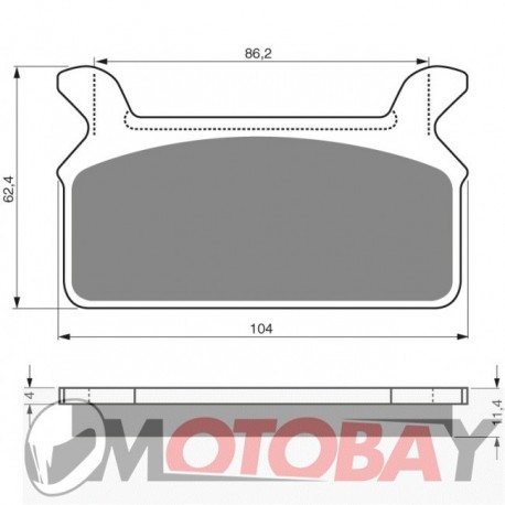 062 S3 GOLDFREN brake pads