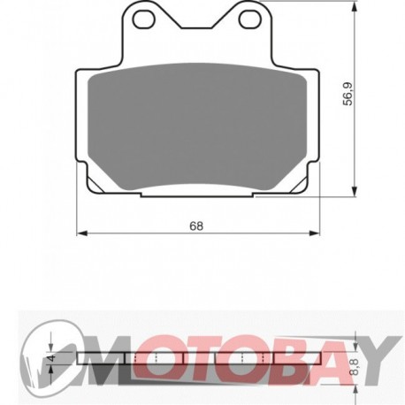 066 S3 GOLDFREN brake pads