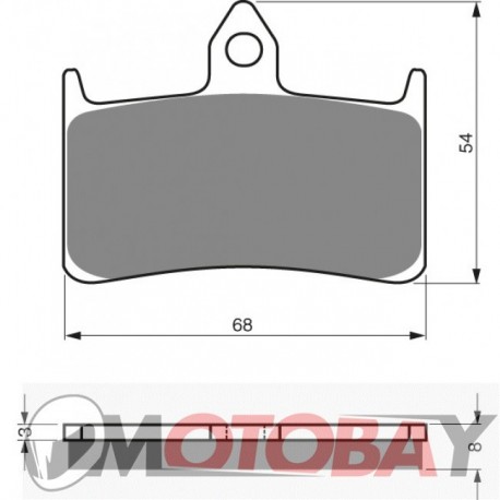 068 S3  GOLDFREN brake pads