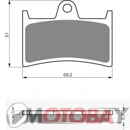 069 S3  GOLDFREN brake pads