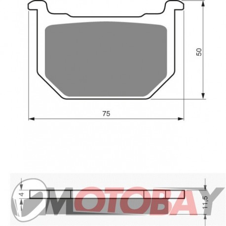 074 S3  GOLDFREN brake pads