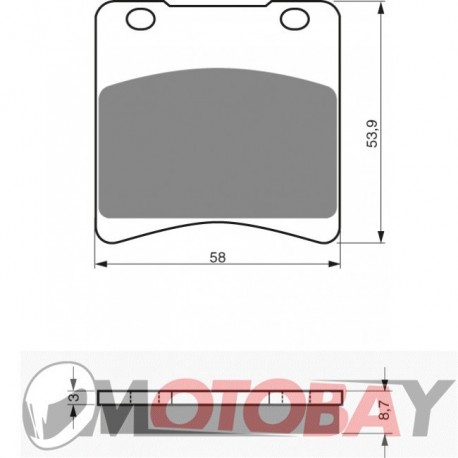 084 S3 GOLDFREN brake pads