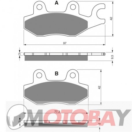 087 S3 GOLDFREN brake pads