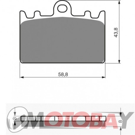 089 S3 GOLDFREN brake pads