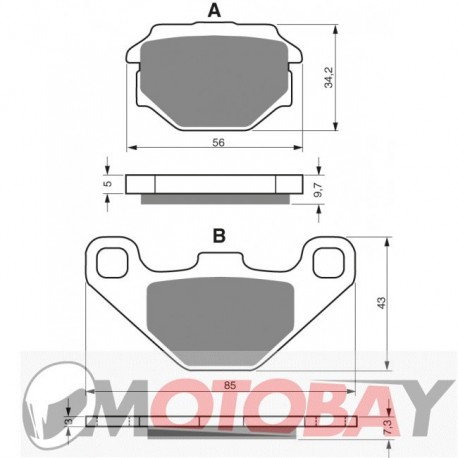 092 S3 GOLDFREN brake pads