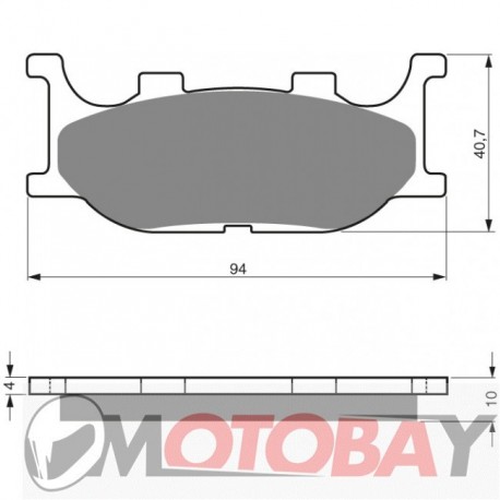 098 S3 GOLDFREN brake pads