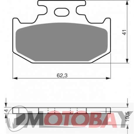 100 S3 GOLDFREN brake pads