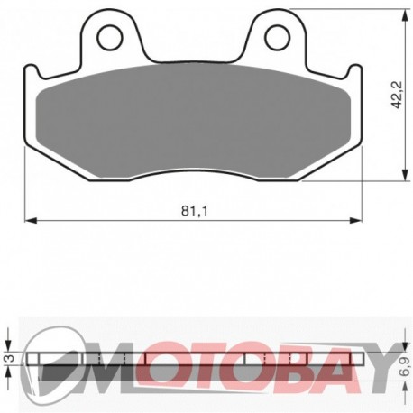 101 S3 GOLDFREN brake pads