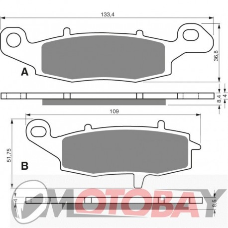 103 S3 GOLDFREN brake pads