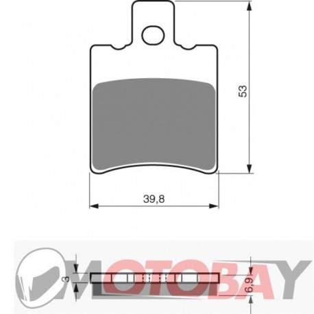 106 S3 GOLDFREN brake pads