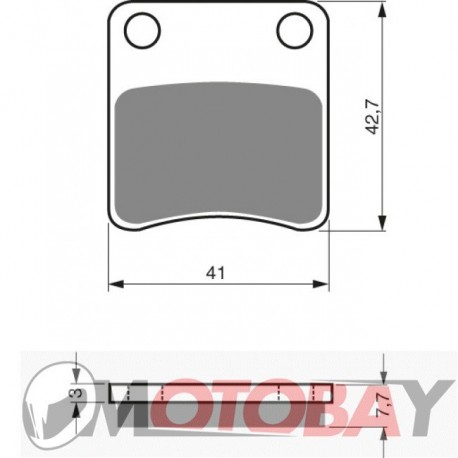 109 S3 GOLDFREN brake pads