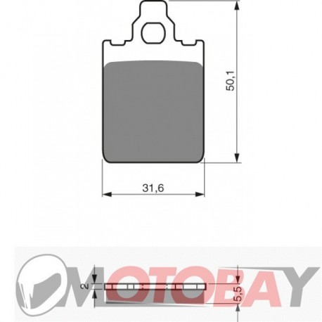 117 S3 GOLDFREN brake pads