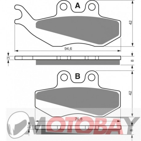 120 S3 GOLDFREN brake pads