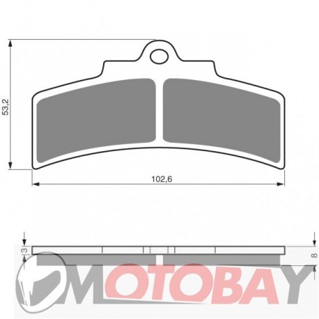 122 S3 GOLDFREN brake pads