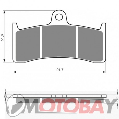 124 S3 GOLDFREN brake pads