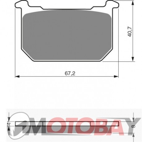 126 S3 GOLDFREN brake pads