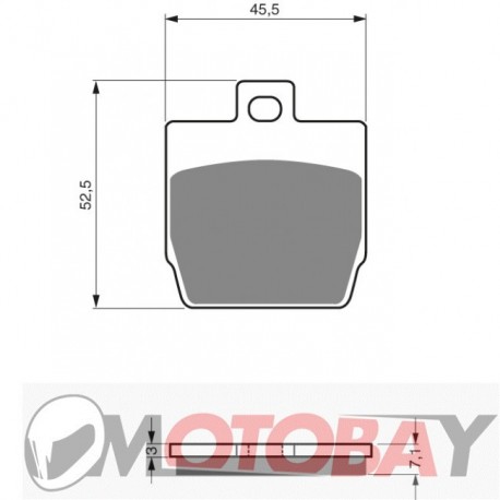 127 S3 GOLDFREN brake pads